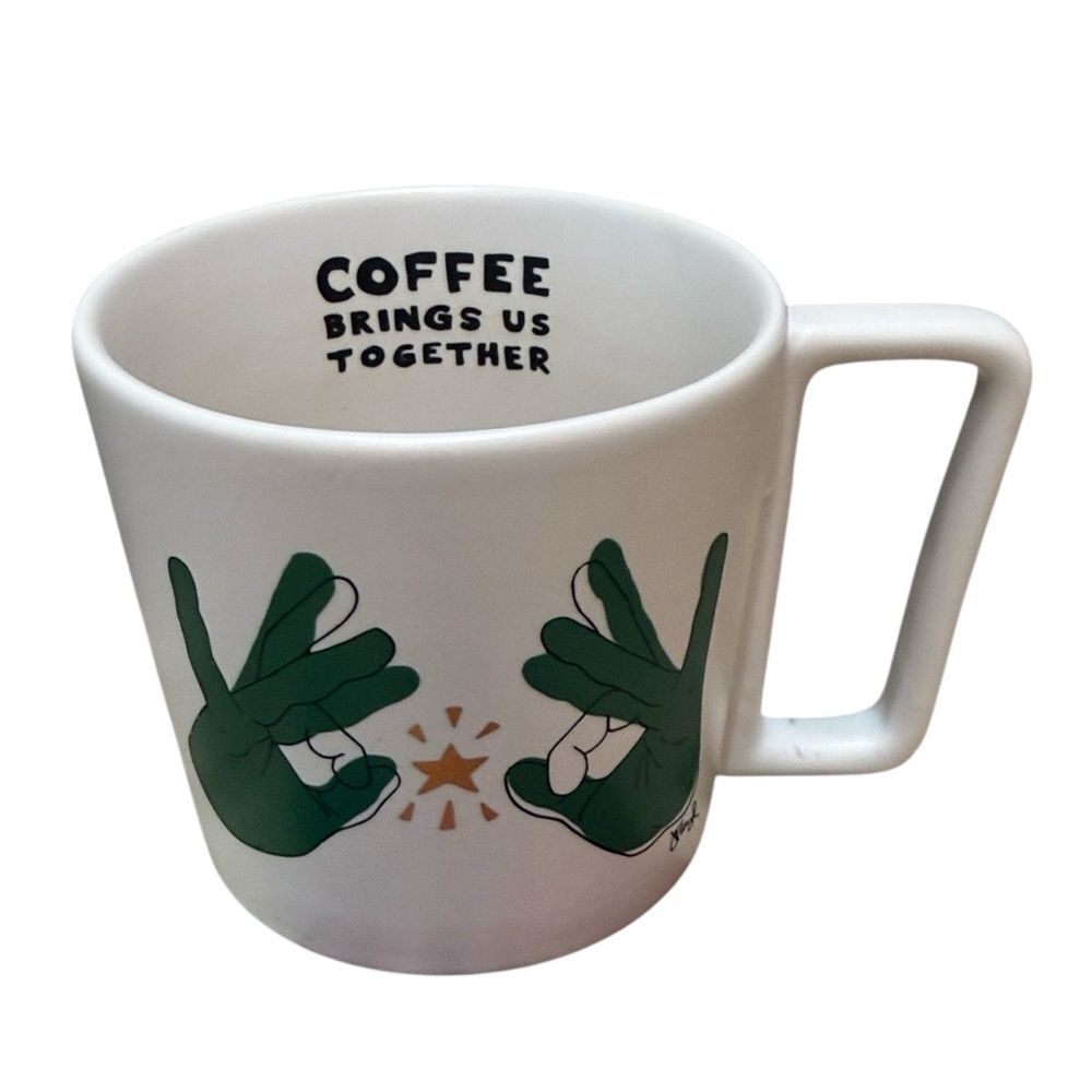 Starbucks Sign Language Coffee Brings Us Together ASL Mug Jena Floyd 2019
